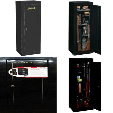 sentinel 18 gun convertible steel black cabinet|metal locking gun cabinet.